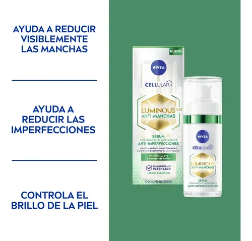 Serum Anti-imperfecciones Nivea Cellular Luminous 630 X30ml