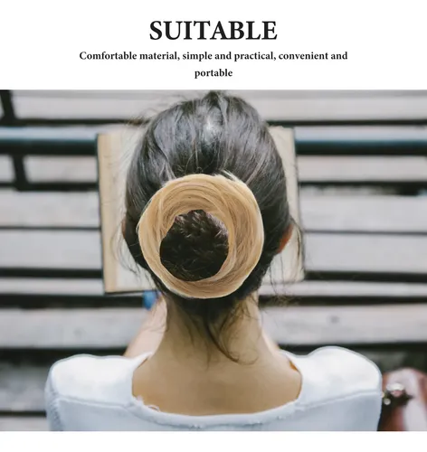 Moño De Pelo Para Extensiones De Cabello, 4 Unidades, Elásti