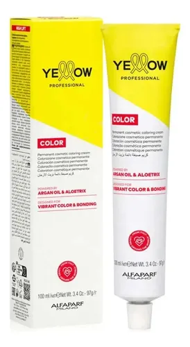 Tintura Yellow By Alfaparf X 60 Gr Con Argan Germen De Trigo 7.11