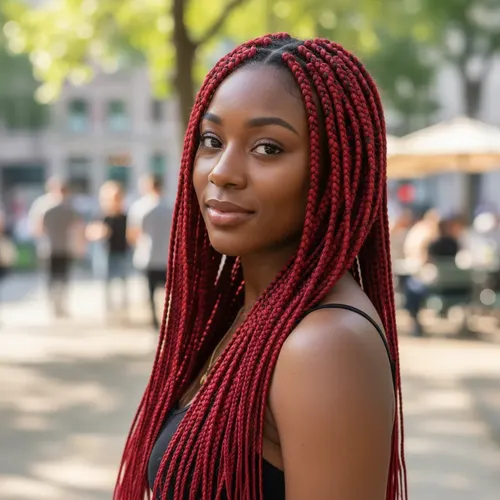 Extensiones De Cabello Trenzas De Fibra Sintética