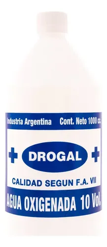 Agua Oxigenada Vol. 10 Drogal 1000ml Pack X6 Unidades Tono Sin tono