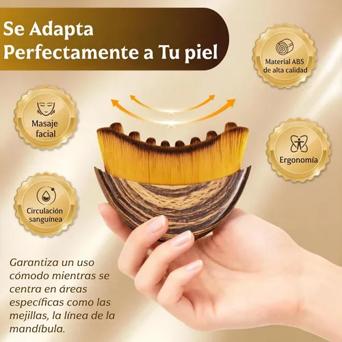 Z7t| 2pcs Cepillo Facial De Contorno Linfático, Lymphatic