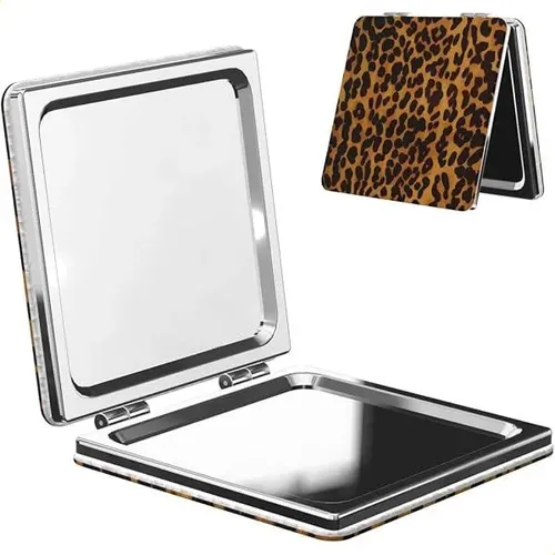 Espejo Compacto Para Bolso, Espejo De Aumento 1x/2x Para Muj