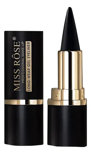 Miss Rose Delineador Gel Negro Mate 3.7g