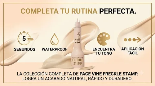 Page Vine Freckle Stamp Lápiz Para Pecas Naturales