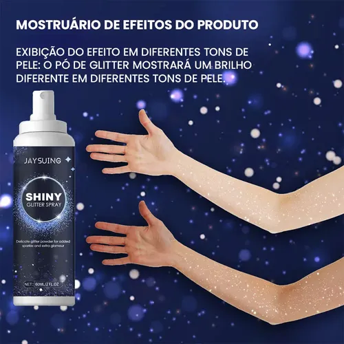Iluminador En Aerosol Con Purpurina Jaysuing Shimmer Para Ca