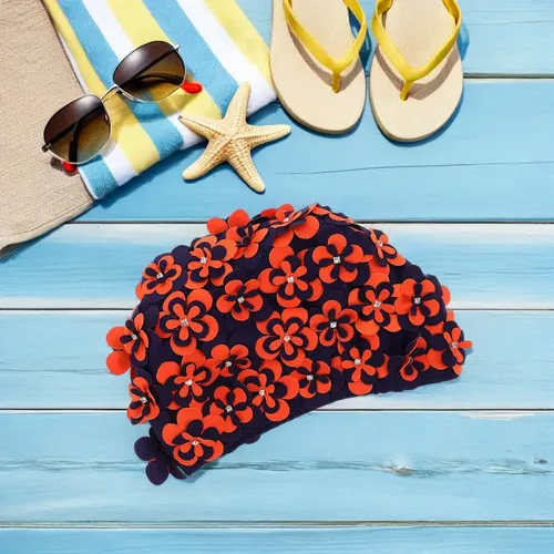 Gorro De Baño Impermeable De Alta Elasticidad Con Estampado