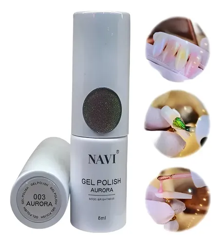 Navi Esmalte Efecto Aurora Semipermanente 8ml Uv/led 003