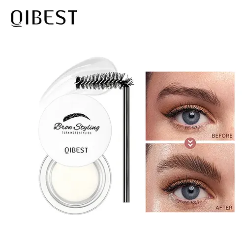 Qibest Fijador Cejas Transparente Cera Natural Larga Duratio