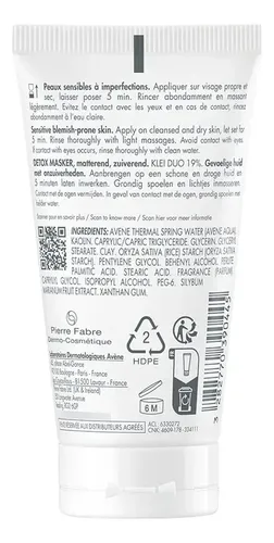 Avene Cleanance Mascarilla Detox Purificante Calmante