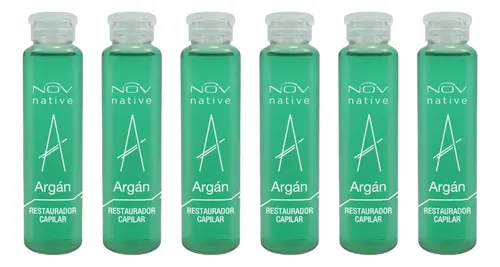Ampolla Argan Nov Restaurador Capilar 15ml X 6 Unidades