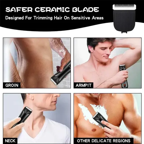 Corta Pelo Afeitadora Corporal Ceramica Recargable Display