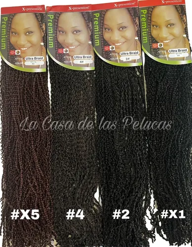 Pelo Cabello Kanekalon Afro Rizado, Rizo Rulo Ya Trenzado