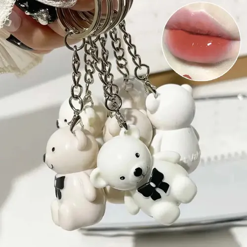 Labial Líquido Brilloso Cute Bear Osito Larga Duración Cool!