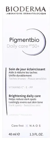 Crema facial de cuidado diario Bioderma Pigmentbio 50+ 40ml