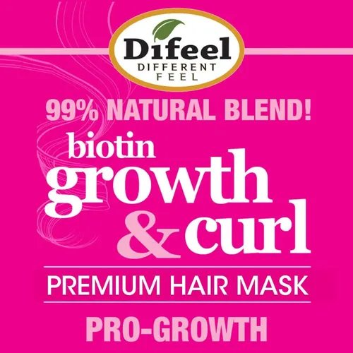 Mascarilla Capilar Difeel Growth & Curl Con Biotina 340 G