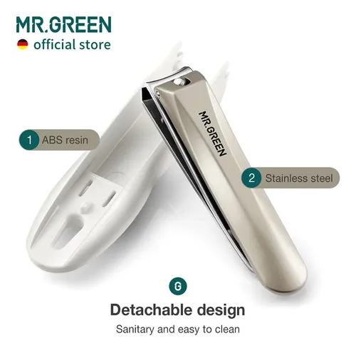 Cortaúñas Mr.green Antisalpicaduras De Acero Inoxidable Para