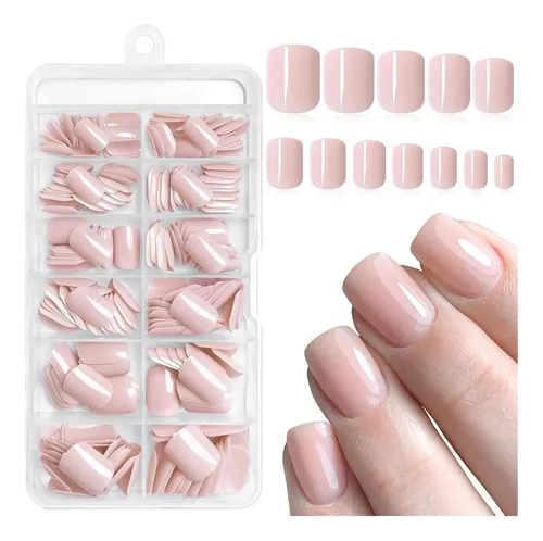 Uñas Postizas Nude Short Addfavor 240pzas