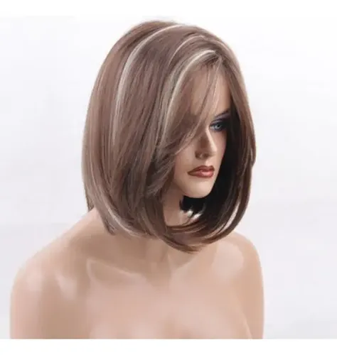 Sh Peluca Rubia Cabello Natural A La Moda For Mujer Y