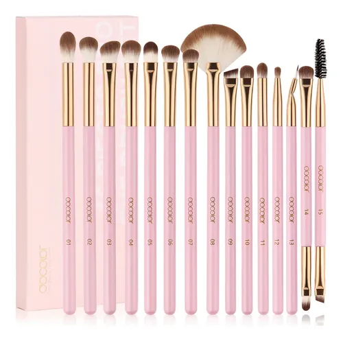 Set de 15 brochas Docolor DO-N1517 DO-N1517 rosa