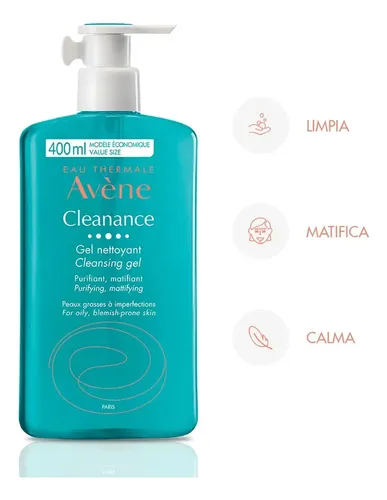 Avene Cleanance Gel Limpiador X400m Tipo de piel Grasa
