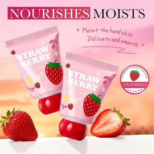 Crema De Manos De Fresa 3 Paquetes, Loción De Manos En