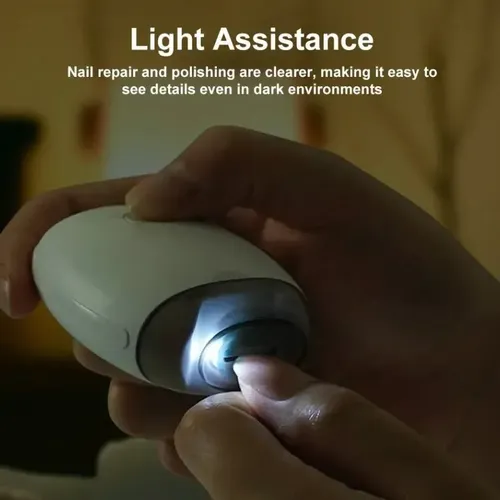 Cortauñas Eléctrico Recargable Sin Dolor Led Manicura