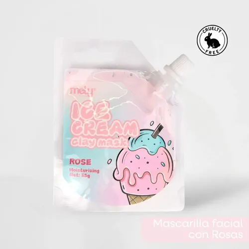 Mascarilla Facial De Arcilla Mely Ice Cream Varias 35g