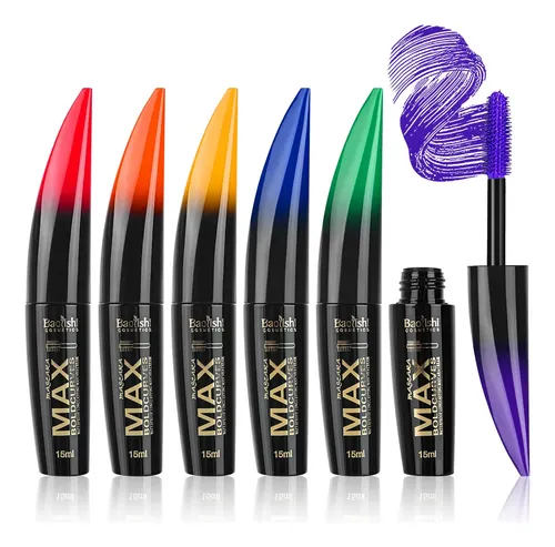 Máscara De Pestañas, 6 Colores Máscara De Pestañas De Fibra Assorted (6 Colors)