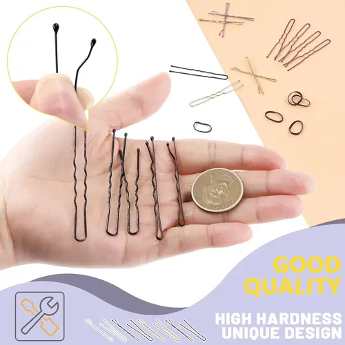 Kit De Horquillas Swpeet 420 Pcs Con Gomas Para Cabello