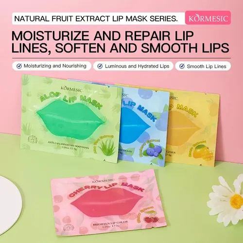 4 Mascarillas Parches Para Labios De Colageno Hidratantes Normal
