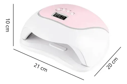 Lampara De Uñas Uv Led 120w Secador De Uñas Temporizador