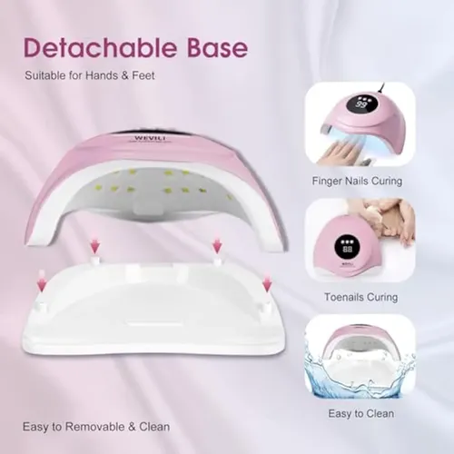 Lámpara De Uñas Led Uv, Secadora De Uñas De 72 W