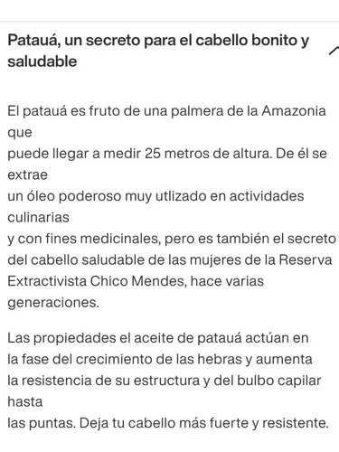Tonico Capilar Anticaída Natura Ekos Pataua 30ml