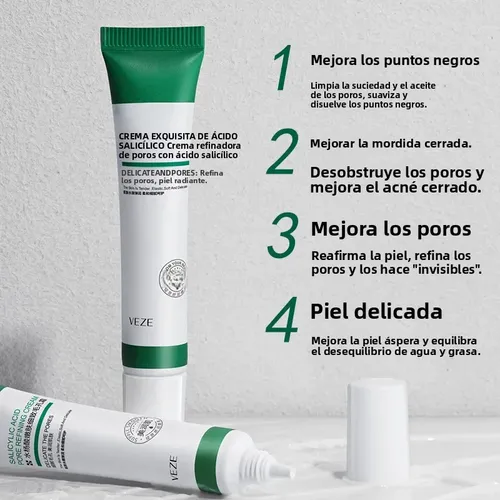 O Creme Refinador De Poros Com Ácido Salicílico Reduz Os