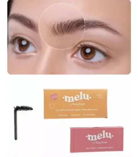 Gel moldeador incoloro para cejas con pincel Melu