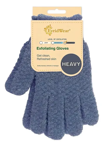 Guantes Exfoliantes Evridwear Para Ducha Y Spa – 1 Par