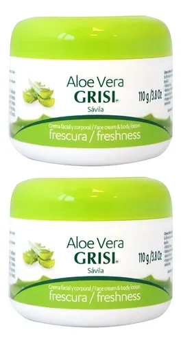 Crema Facial Y Loción Corporal Grisi Aloe Vera Freshness 112