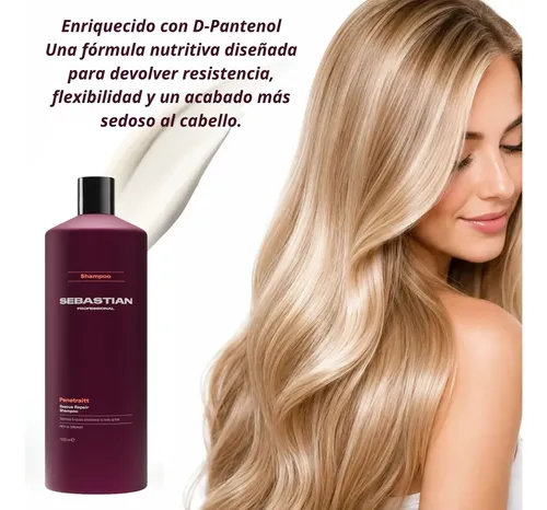 Shampoo Wella Sebastian Penetraitt Nutricion Cabello Seco 1l