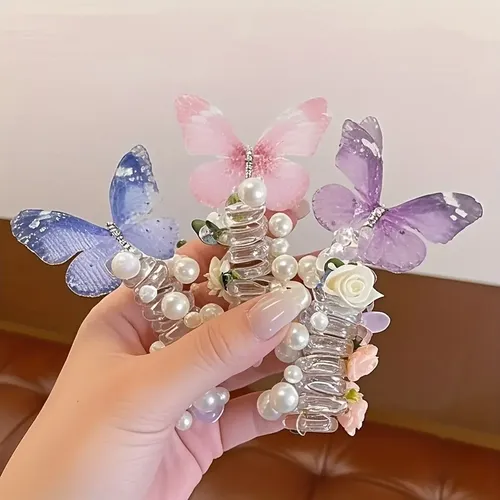 3 Horquillas Eléctricas En Espiral Con Forma De Mariposa, Du