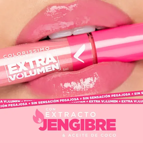Labial Líquido Vogue Colorissimo Extra Volumen Fuego Latino