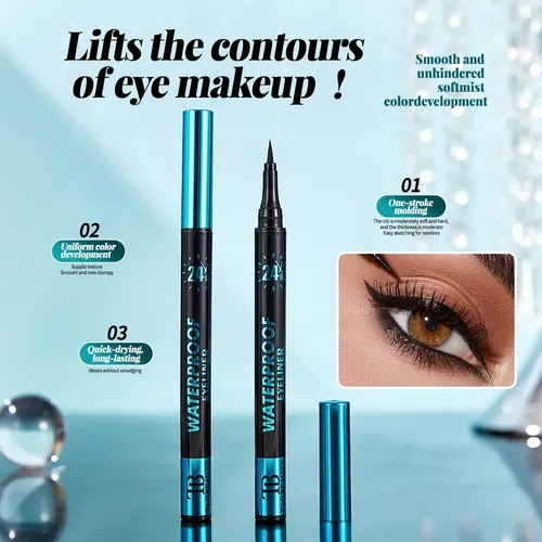 Delineador Negro De Ojos Preciso Para Maquillaje Definido