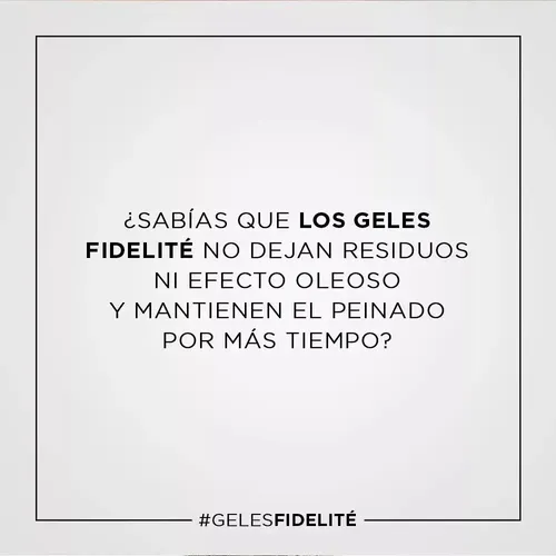 Fidelité Gel Fuerte Fijación Extrema Efecto Húmedo 1000g