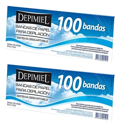 Bandas De Papel Para Depilacion Descartable Depimiel X 200u