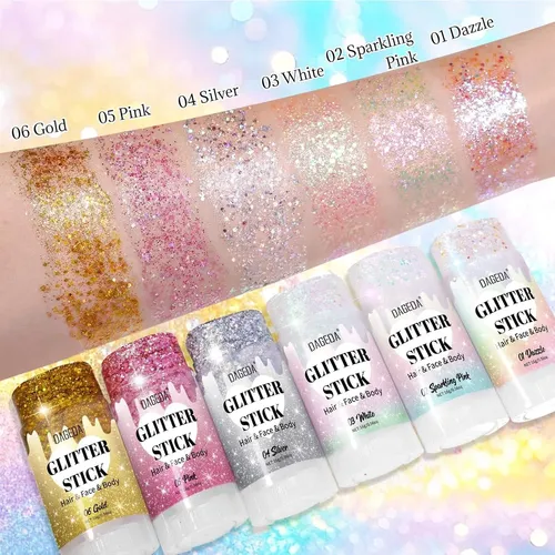 Barra De Purpurina Dageda Dazzle Para Cuerpo Y Rostro