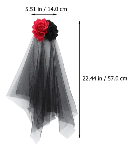 Diadema Creativa Para Halloween Con Velo De Cosplay Con Form
