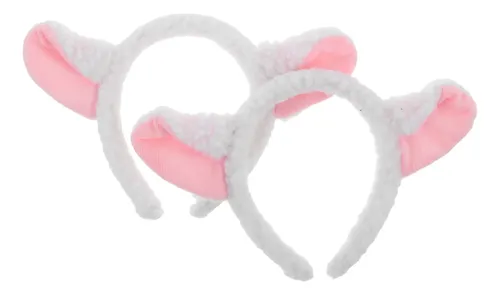 Diadema De Pelo Con Orejas Y Cuernos De Oveja, 2 Unidades