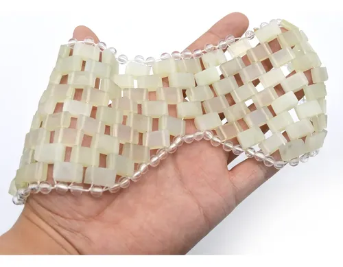 Antifaz De Piedra Jade Para Ojos Masajeador Facial Relajante
