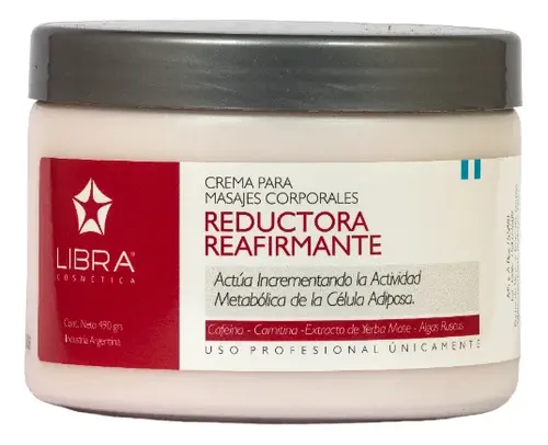 2 Crema Masajes Reductora Y Reafirmante 250g Libra Cosmetica Fragancia Suave