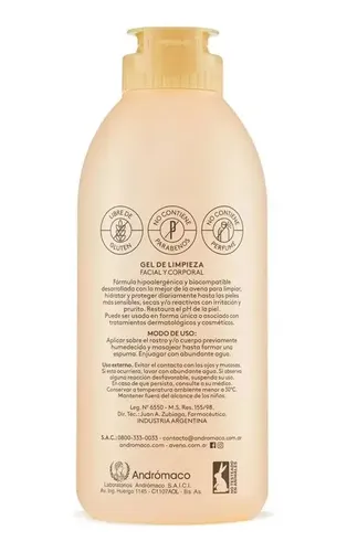 Aveno Gel De Limpieza Facial Y Corporal Extrasuave 250g